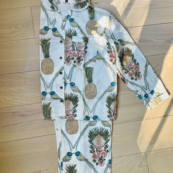 BRAND NEW Indian Handmade 100%Cotton Block Print PJ Sets Women's Sleepwear - Picture 12 of 12